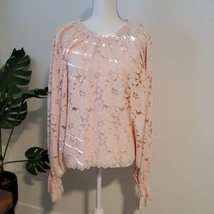 Free People Lace Blouse